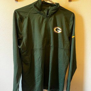 Mens Nike Packers Dri-Fit 1/4 Zip
